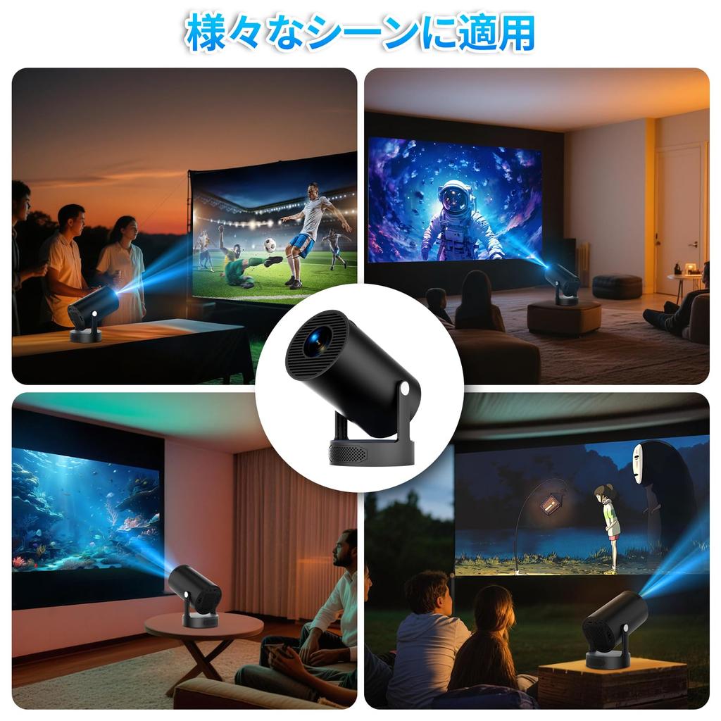 New for Projector for Home Use with Android TV 4K Ceiling Home Bluetooth HiFi Integrated Automatic Keystone Connects to PlayStation and DVD Includes