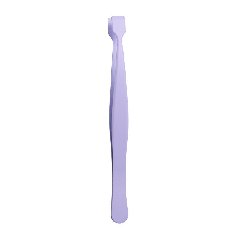 Anti-stick Precision Tweezers for False Eyelashes - Glue-free, Beginner-Friendly, Flat Head