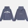 Unisex Oversized Hooded Sweatshirt With Letter Print Cotton Blend Loose Fit Fall Casual Wear