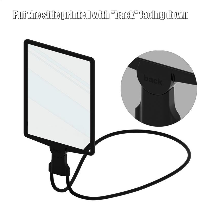Halslupe 3X Leseseite Glas Halslupe Lupe Flexible Tragbare Lupe für Senioren Sehschwäche Naharbeit Nähen