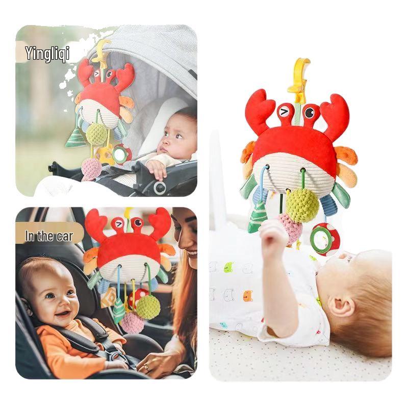 Animal Style Wind Chime: Elephant & Lion Educational Toy for Stroller or Bed - Ideal Christmas Gift for Babies & Toddlers