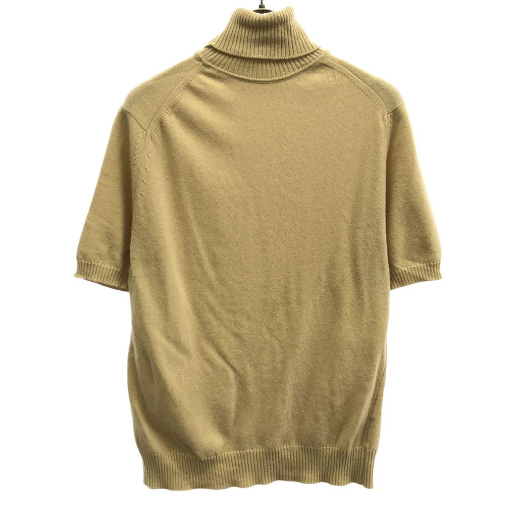 BALLANTYNE Cashmere Short Sleeve Turtleneck Sweater 38 Beige Knit Women Used