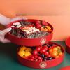Creative New Year Candy Box Light Luxury Household Snack Dried Fruit Storage Box Wedding Festive Multi-Grid Nut Plate