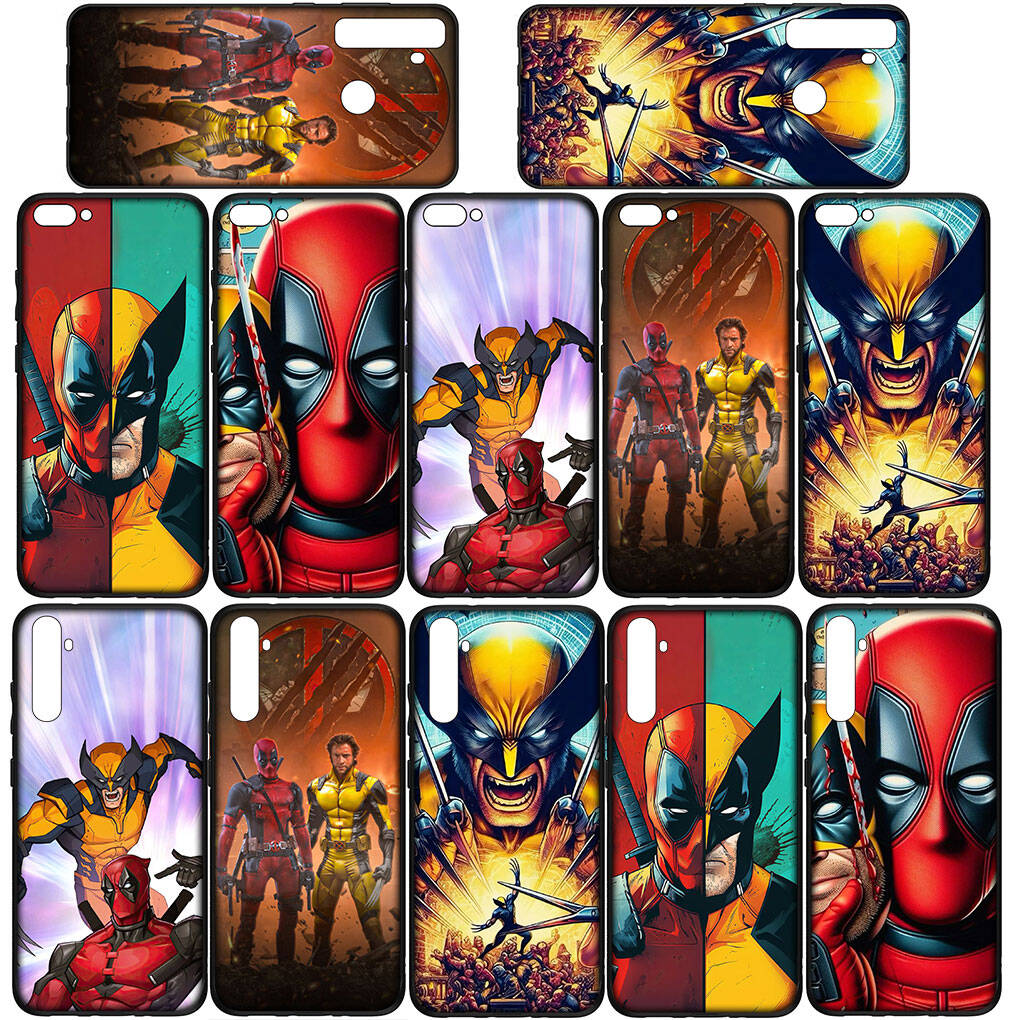 Cover for iPhone 17 16 15 Xiaomi Poco Redmi Note 14 13 12 8 Pro Max 9 16e Samsung Galaxy S25 S24 S23 OPPO Huawei Wolverine Cartoon Deadpool Phone Case