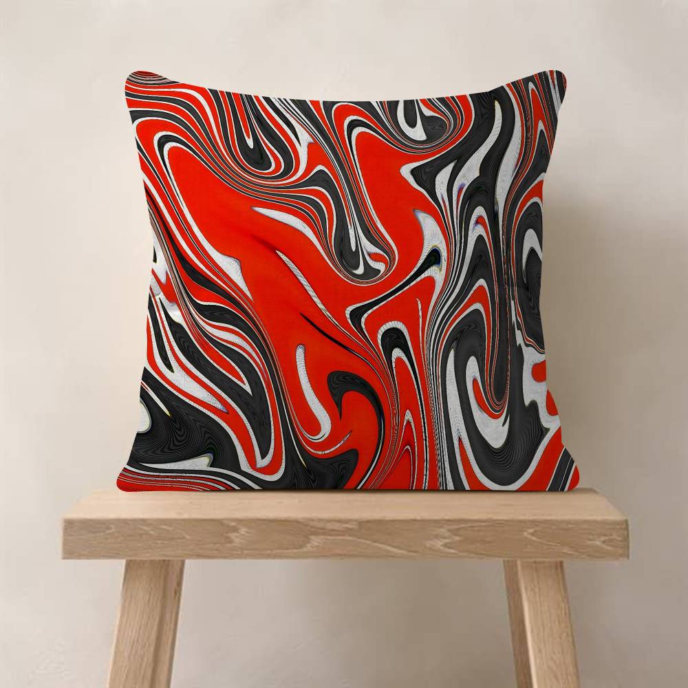 Strata Liquid Game Use Personalized Picture Text Home Decorative Pillows Household Gifts 45x45cm