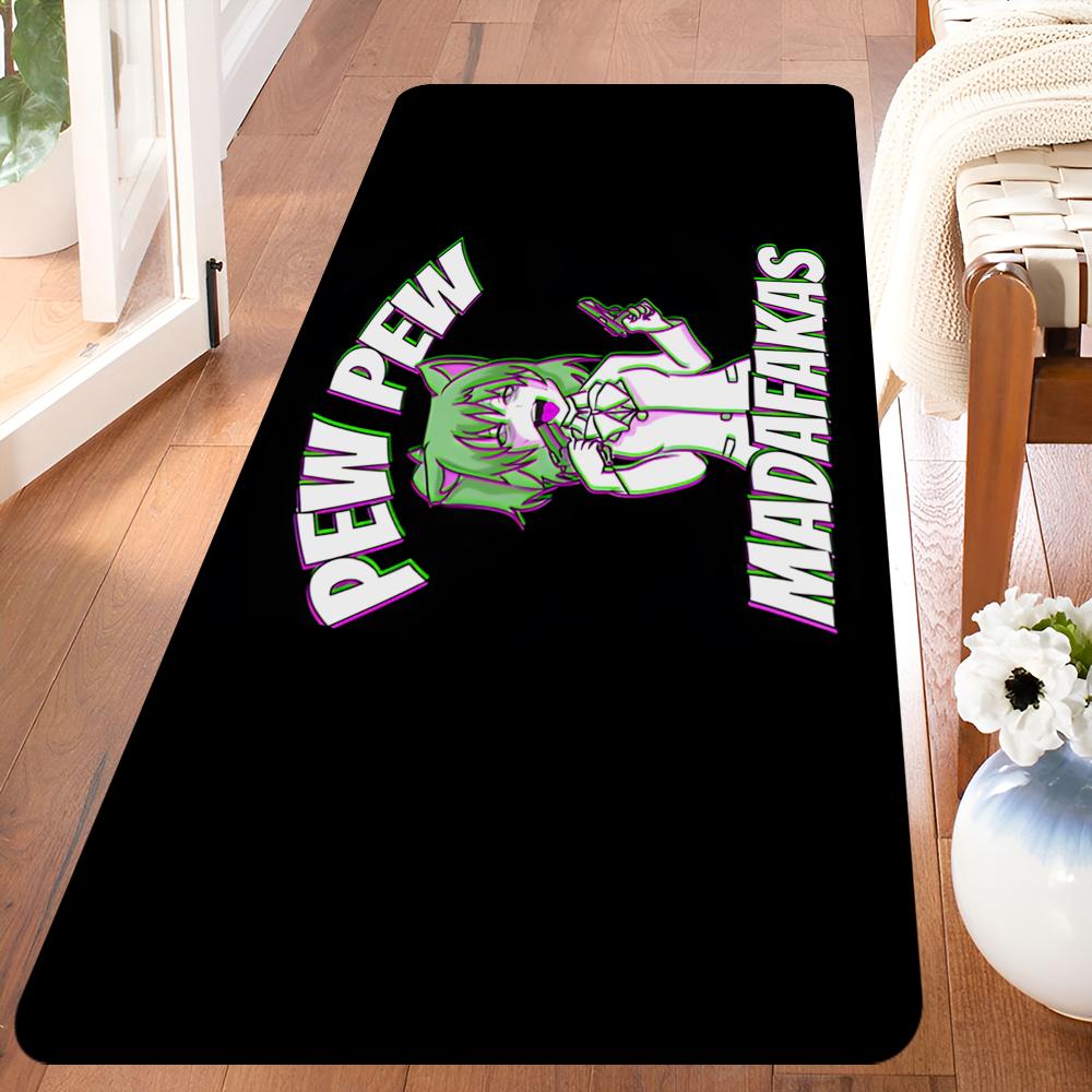 MADAFAKAS Teppichmuster Eingangstürmatte Waschbar Rutschfest Wohnzimmer Sofa Stühle Bereichsmatte Küche Willkommen Fußmatte