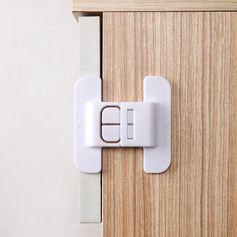 Self-Adhesive Childproof Safety Lock for Windows, Refrigerators, Cabinets, and Drawers