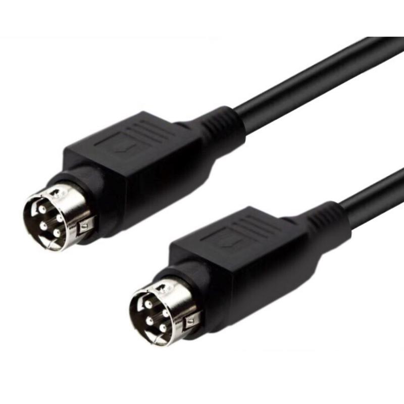 4Pin DIN Male Speakers Cable For R1700BT R1600TIII Speakers High Fidelitys Sound Wire Copper Shielding ABS Housing