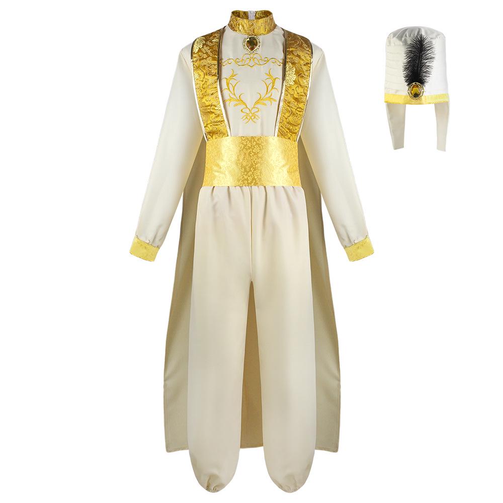 Costume da Cosplay Principe Aladdin: Spettacolo teatrale Le mille e una notte e Costume di Halloween
