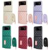 Z Flip 7 Leather Wallet Phone Cases with Cross Body Strap, Gilrs Purse Phone Case for Samsung Galaxy Z Flip 6 5 4 3, Pink