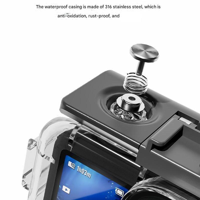 Waterproof Housing For Action 6 Camera Diving Case Defense Scratch Resistant Cover 2Cold Shoe Slot Interfaces