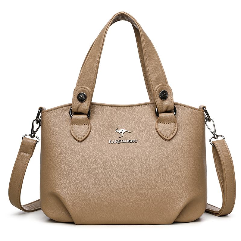 Soft Leather Bag Women's Fashion New Atmospheric Tote Bag Portable Strong and Durable Fashion Bag Liner Shoulder Bag