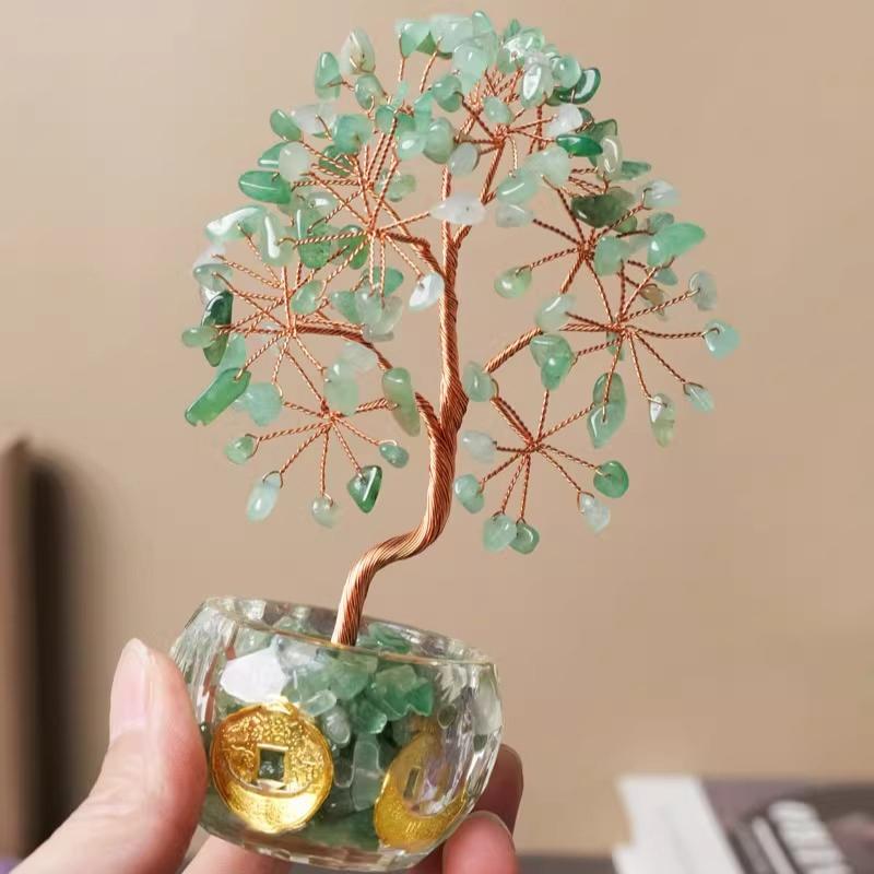 Crystal Tree Healing Crystals Tree of Life for Home Room Desk Decor,Chakra Stones Reiki Gemstones Trees for Positive Energy Good Luck Spiritual Gifts