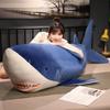 90cm Plush Giant Shark Toy Sea Fish Doll Animals Long Sleeping Pillow Cushion Stuffed Birthday Gifts For Boys Baby