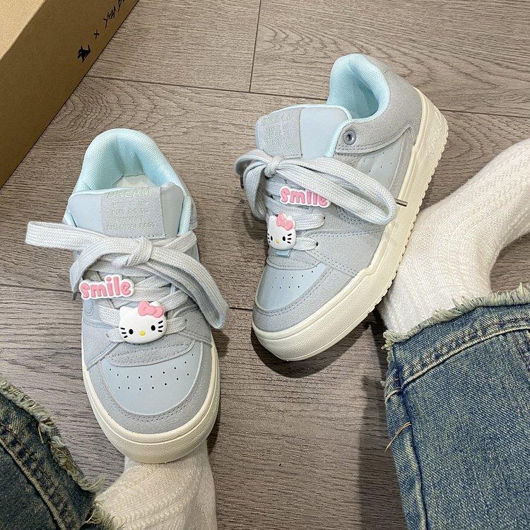 Ins Wind Burst Change Guochao Niche Original Bread Shoes Women's 2025 New Spring Platform White Shoes