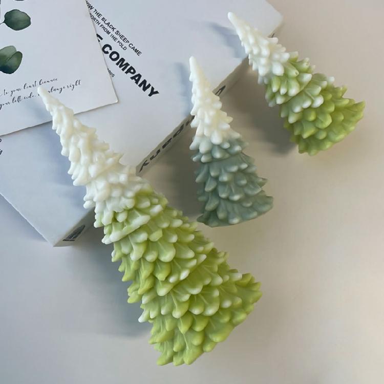 Christmas Tree Silicone Candle Mold Handmade Scented Candle Making Tool DIY Holiday Party Crafts Mould Home Decorations