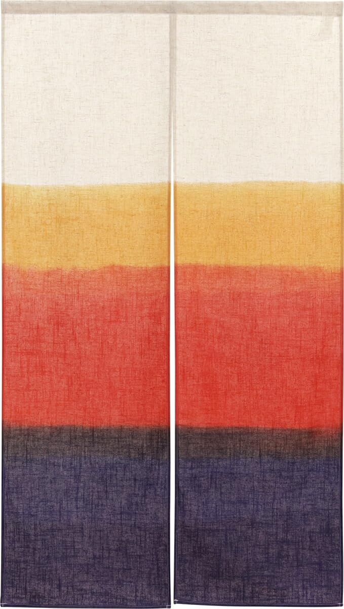 

Noren Kobo Noren Linen or Linen Gradient 85cm Wide x 150cm Japanese Modern for Sunset 27071 Curtain, Blend, Pattern, Long, Style, Shops, Hawaiian, захід