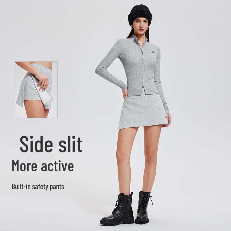 Summer Ice-Sensation Sun Protection Jacket & Slimming Nude-Feel Skirt Set for Women