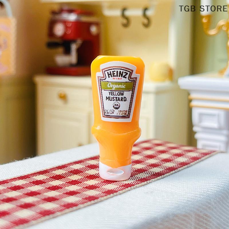 4Pcs Miniature Strawberry Sauce Jam Jar Kitchen Food Accessories For Dolls House Decorations Kids Toys Gift