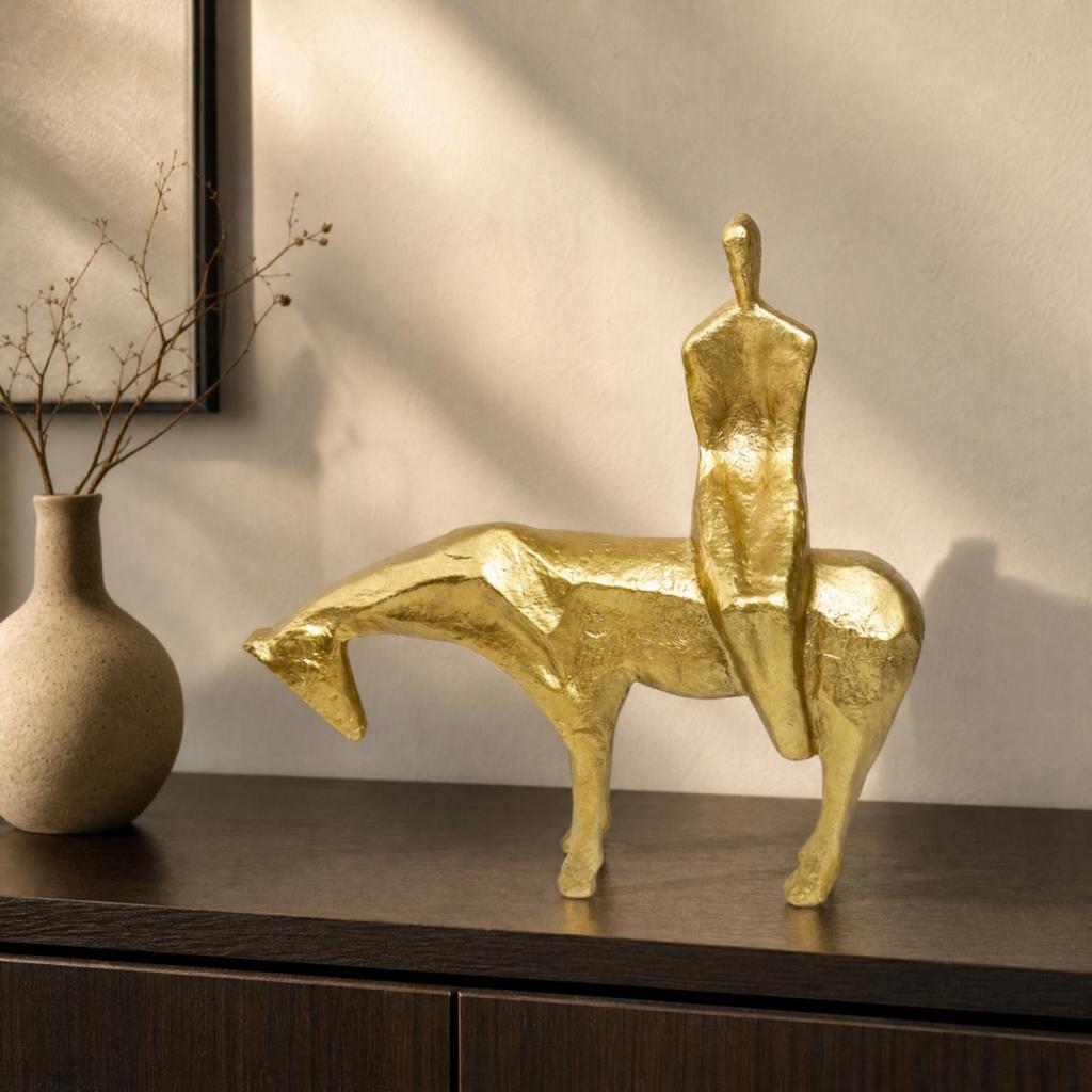 Abstract Human and Horse Sculpture Stylish for Entryway, Living Room
