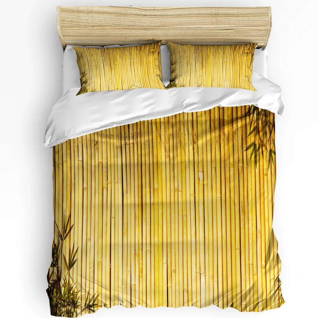 Green Bamboo Butterfly Chinese Style Bedding Set 3pcs Duvet Cover Pillowcase Kids Adult Quilt Cover Double Bed Set Home Textile