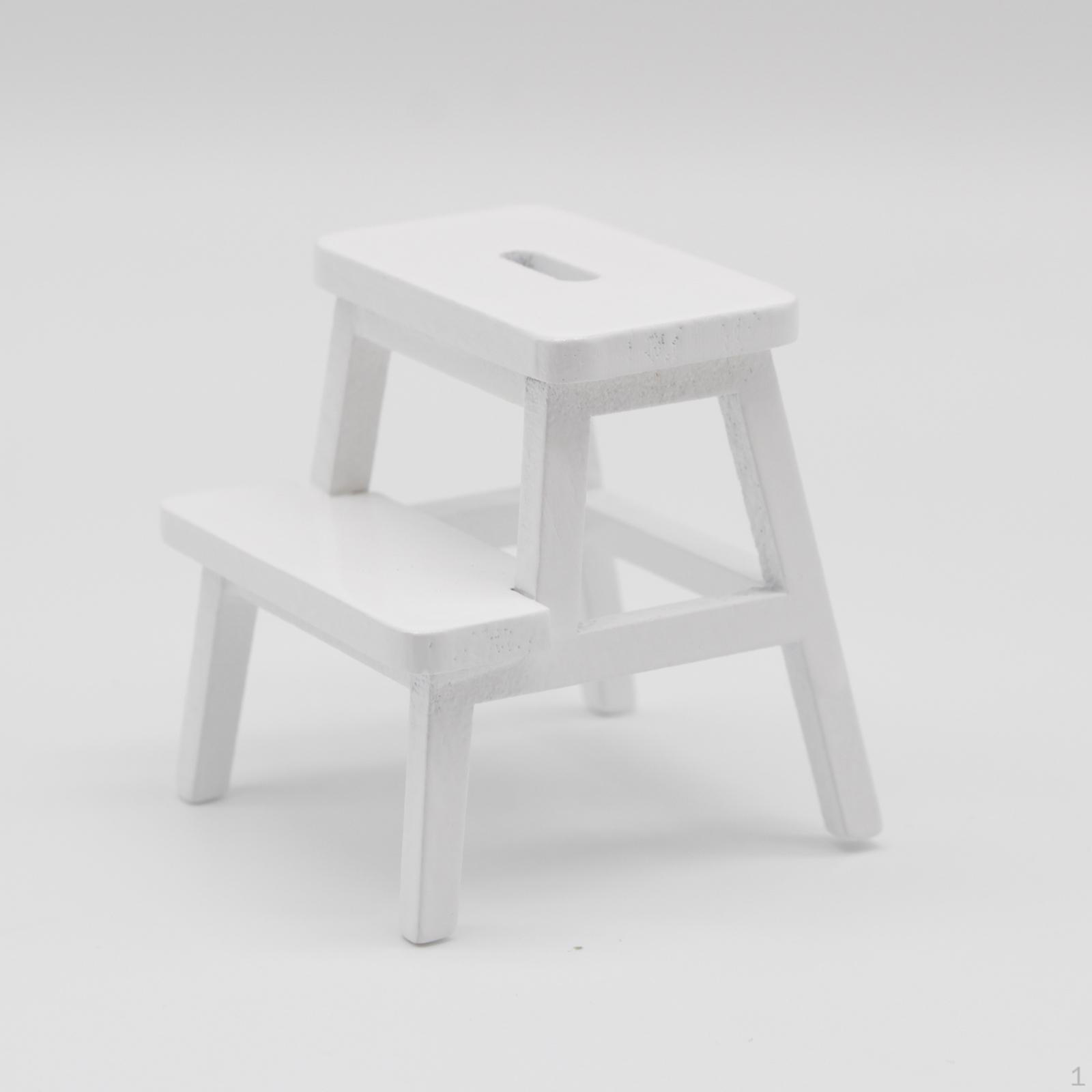 

1/12 Кукольный Дом Стул Миниатюрный DIY Украшение Мебель Модель Стулья Деревянные Для Комнаты Дети White