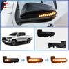 Dynamic Amber LED Turn Signal for Toyota Hilux AN120 AN130 2016-2021 Diamond Side Mirror Indicator Light Yellow Blue White Light