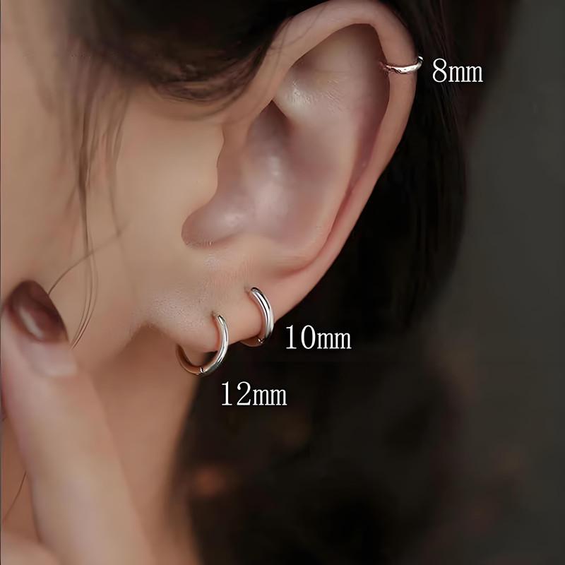 2025 Elegant High-End Hoop Earrings: Chic, Minimalist, Fashionable Design for Women