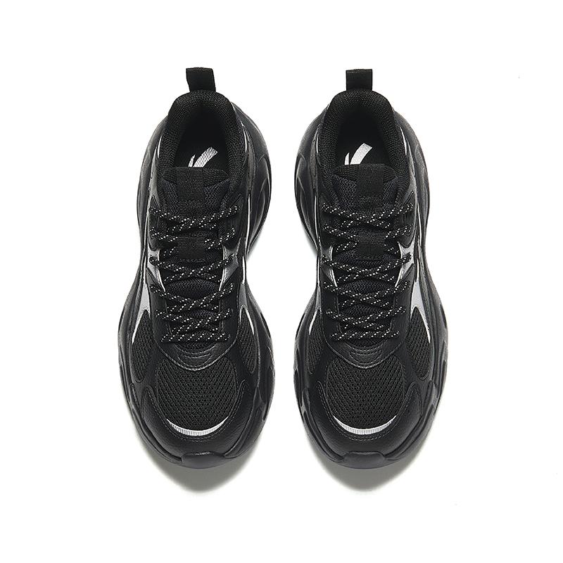 New Anta Low Top Chunky Sneakers Men's Black 912438805-1