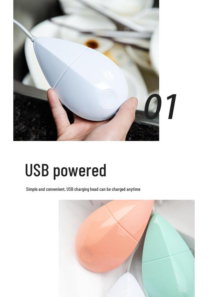 Portable Ultrasonic Bubble Dishwasher for Travel, Dorms, and Fruit Cleaning - Mini Sterilization Washing Machine