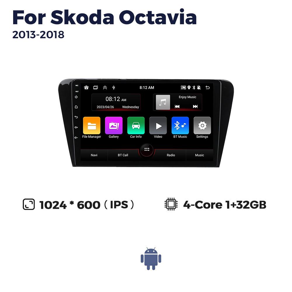 Navifly 2Din Android Car Radio For Skoda Octavia 3 A7 2013-2018 Multimedia Video Player BT Carplay Auto Navigation GPS Head Unit