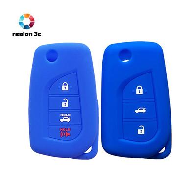 Carcasa de llave de control remoto para coche, carcasas para Toyota Corolla 2020 Camry 70 Prius C-HR Scion IM Clicker Carwalaa, 3/4 botones
