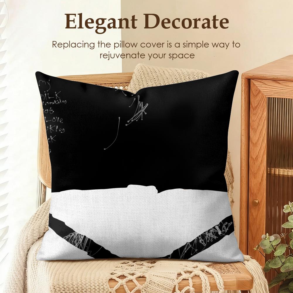 Sexy underwear funny girl Cushion Cover Natural Linen Organic Fabric DoubleSided Printing Sofa Home Decor Gift Pillow Case
