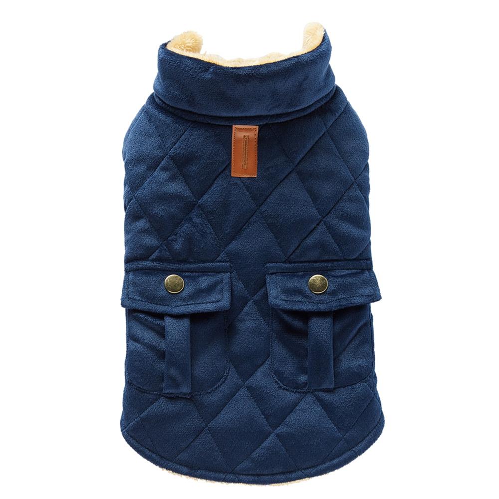 

Winter Warm Soft Plush Dog Coat For Cold Weather Pet Vest Pet Dog Jacket With Two Pocket For Small Large Dog Cats Padded Clothes S