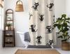 Funny Long Cat Shower Curtain - Aesthetic Bathroom Decor, Cute & Funky Design for Cat Lovers, Retro Style