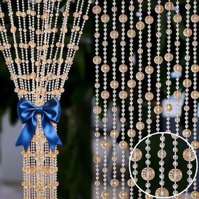 Colorful Acrylic Earth Bead Wedding Door Curtain - Imitation Crystal DIY Decoration