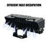 4 Lens Motorcycle LED Spotlight Dual Color Hi/Low Beam Fog Lamps for Car Trucks SUV UTV 12V 24VMini Lens Headlight Driving Light
