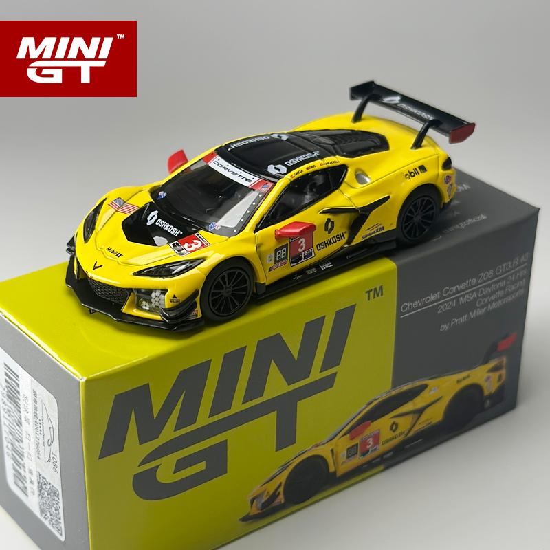 

MINIGT 1:64 Chevrolet Corvette Z06 GT3.R #3 alloy car Model 854