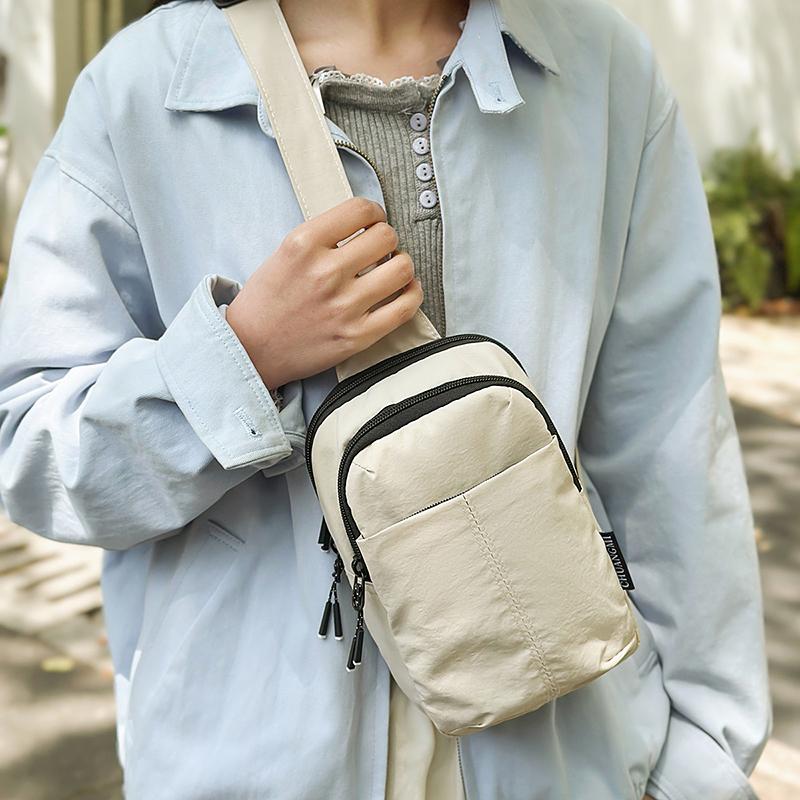 Waterrepellent Travel Chest Bag Mens Shoulder Bag Women Outdoor Cycling Commuter Crossbody Bag