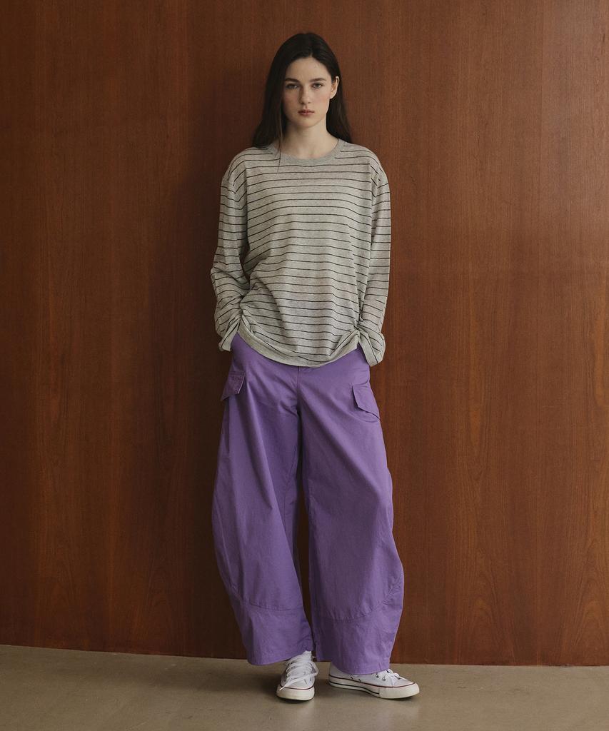 Seutyudioaenpaleukeu Striped Knit_Grey