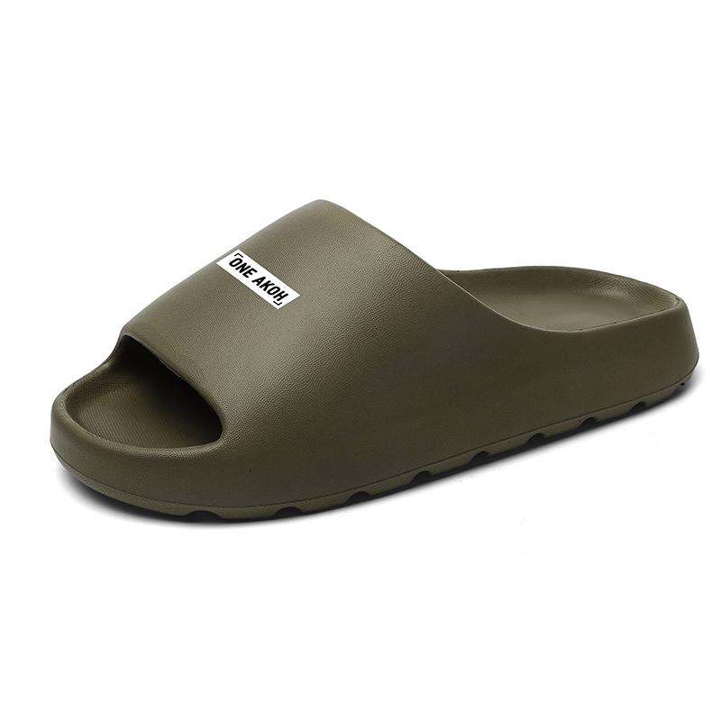 

Fashion Coconut Slippers Feel like Stepping on Shit Thick-soled Sandals Summer New Non-slip Wearing Sandals 36-37 хаки