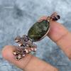 Third Eye Chakra Labradorite Gemstone Boho Electroformed Pendant Jewelry Copper VP-11
