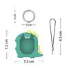 Protective Case Cute 3D Dinosaur Pattern Silicone Case Anti-Scratch Protective Cover with Finger Lanyard for Tamagotchi Uni 2025