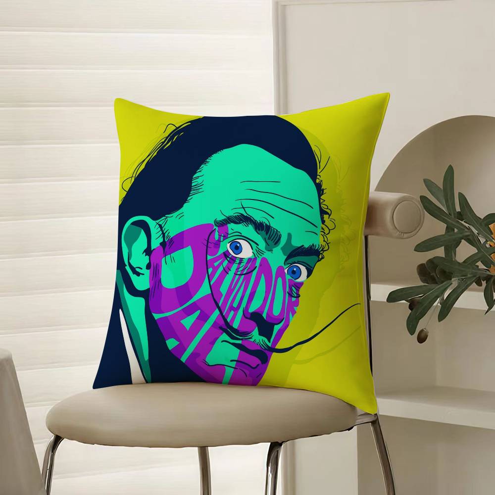 

Сюрреалізм Мистецтво Сальвадор Далі - Відома Наволочка Комфорт Диван-Ліжко Шовковиста елегантна Прихована блискавка Декоративна наволочка 12x12Inch