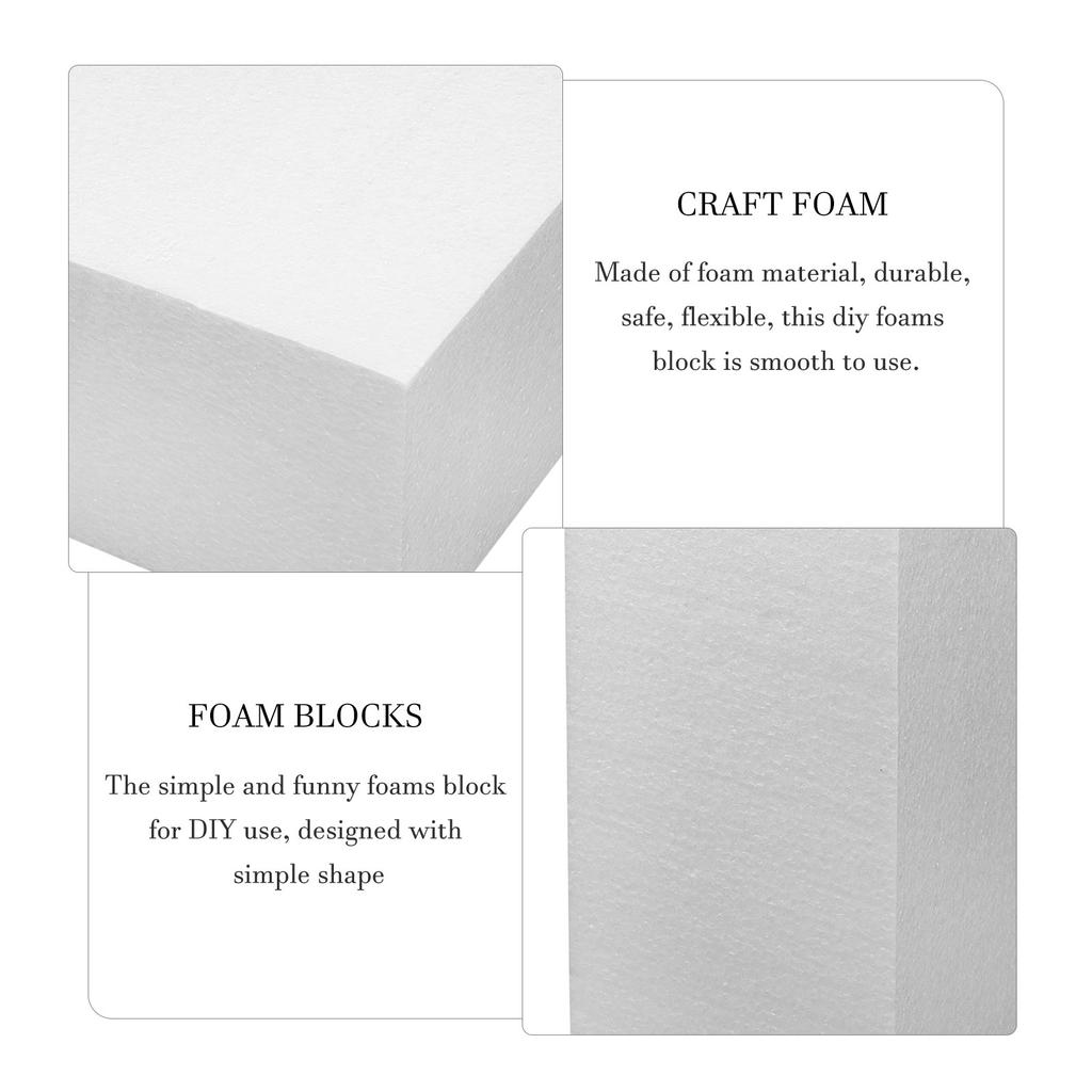 White Foam Blocks for DIY Sculpting Modeling Craft Projects Flower Arranging Party Decorations Art School Projects Carving Foam