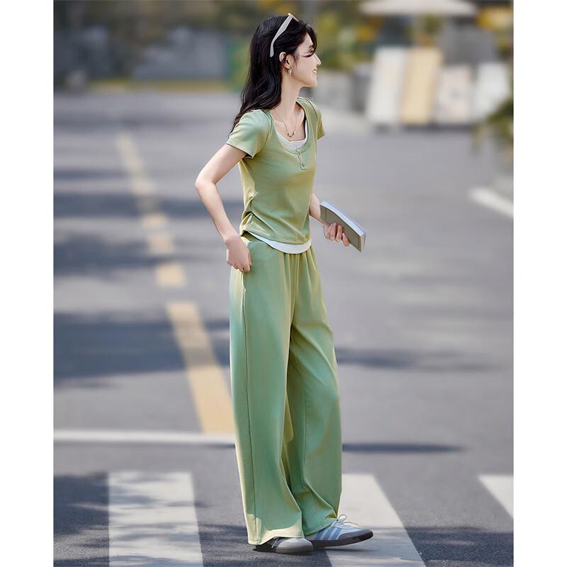 Summer Color-block Casual Two-Piece Set 44