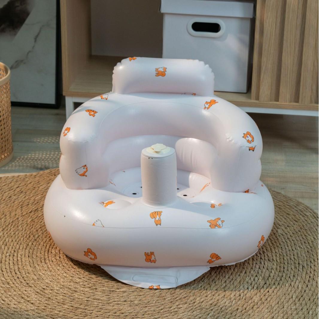 

Inflatable Baby Support Chair - Portable, Soft, Spine-Safe Toddler Seat.