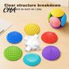 Infant Grasping Training Ball Detachable Silicone Sensory Toy, Grip Mini Textured for Babies, Tactile Stimulation Stress Relief Colorful Toy