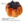Spider Web Halloween Accents Pumpkin Ornaments, Spooky Tabletop Decoration, Theme Party Props Glittering for Home Retro Fall Decor Unique Table