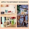 A25F-20PCS Wooden Blank Frames DIY Craft Kit Hand Painted Tabletop Display Bulk Wedding Home Decor Accents